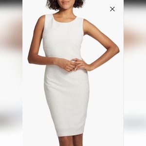 Tommy Hilfiger Criss Cross Sheath Dress Size 2 White